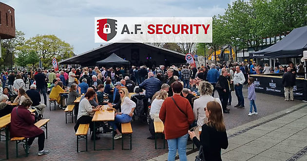 Bevrijdingsevenement in Veendam beveiligd door A.F. Security Beveiligingsbedrijf A.F. Security Winschoten