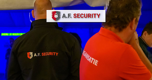 A.F. Security in de feesttent tijdens Feestweek Westerlee Beveiligingsbedrijf A.F. Security Winschoten