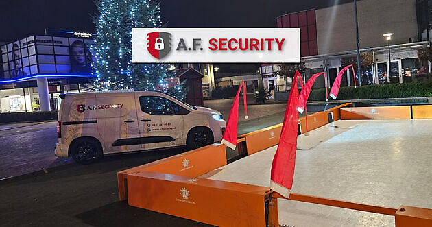 Nachtbewaking kerstmarkt en ijsbaan centrum Veendam Beveiligingsbedrijf A.F. Security Winschoten